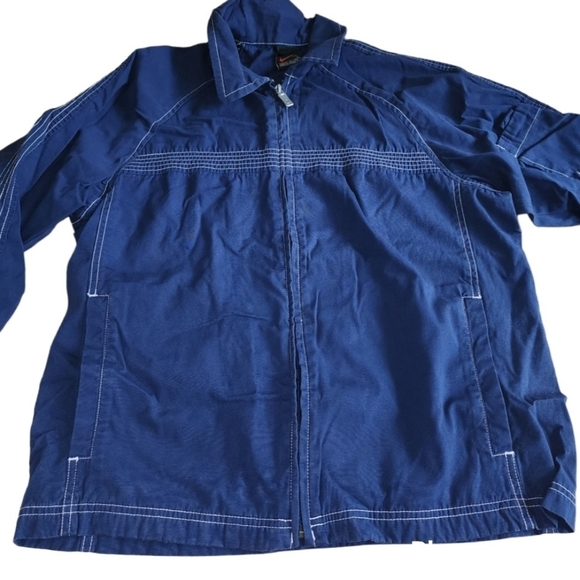 Vintage Women's Nike Jacket Lightweight Blue Sz Small 90's Y2K Retro Streetwear - Picture 8 of 8